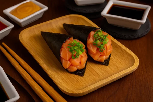 Scallions Sake Temaki (2 Pcs)