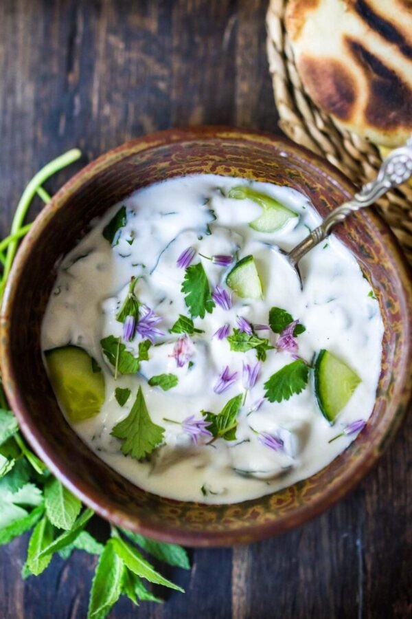 Raita (Yogurt With Cucumber)
